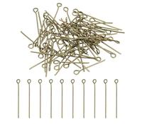 PATIKIL 20mm Chiodini Occhiello Aperti, 400pz 21 Gauge Spilli Testa in Metallo Aghi Occhielli Spilli Dritti Pin per Creazione Gioielli Orecchini Collane Braccialetti Artigianato, Bronzo
