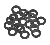 PATIKIL 20pz Rondelle Piatte in Gomma M15, Rondella Piatta 15mm ID x 23mm OD x 2,5mm Spessore Anello Tenuta Separatore Guarnizione per Tubo Rubinetto Tubo Acqua Bullone Fissaggio, Nero