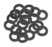 PATIKIL 20pz Rondelle Piatte in Gomma M16, Rondella Piatta 16mm ID x 27mm OD x 3mm Spessore Anello Tenuta Separatore Guarnizione per Tubo Rubinetto Tubo Acqua Bullone Fissaggio, Nero