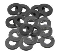 PATIKIL 20pz Rondelle Piatte in Gomma M8, Rondella Piatta 8mm ID x 16mm OD x 2mm Spessore Anello Tenuta Separatore Guarnizione per Tubo Rubinetto Tubo Acqua Bullone Fissaggio, Nero