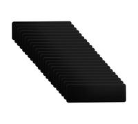 PATIKIL 22 Pezzi 3x1 Pollici Lamiera Di Alluminio Spessore 1MM Nero