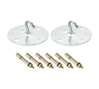 PATIKIL 220lbs 90mm Acciaio Soffitto Ganci 2pz Soffitto Ventola Gancio Pad Occhielli Piastra Muro Gancio Hardware con Montaggio Viti per Pensili Lampada Portapiante