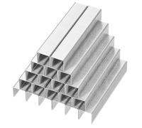 PATIKIL 23/13 Graffette per Sparapunti, 4Scatole 4000pz 1/2" Lunghezza Gamba Standard Graffette a Punta Piatte Chisel Point Senza Inceppamenti per Ufficio Casa, Argento