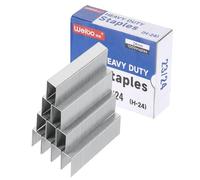 PATIKIL 23/24 Graffette per Sparapunti, 1 Scatole 1000pz 15/16" Lunghezza Gambo Standard Punti Piatti Punta a Scalpello Senza Inceppamenti per Articoli Casa Scrivania Ufficio, Argento