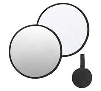 PATIKIL 24"/60cm Riflettore Fotografico, 2 In 1 Riflettore Pieghevole Con Borsa Multi-Disco Diffusore Di Luce Per Studio Esterno, Argento/Bianco