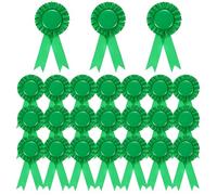 PATIKIL 24 Pz Nastri Premio, 1°, 2°, 3° Posto Nastro Riconoscimento Vincitore Nastro Premio Vuoto Nastri Medaglia Partecipazione per Eventi Sportivi Competizione, Verde
