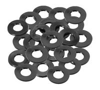 PATIKIL 24pz Rondelle Piatte in Gomma M10, Rondella Piatta 10mm ID x 20mm OD x 3mm Spessore Anello Tenuta Separatore Guarnizione per Tubo Rubinetto Tubo Acqua Bullone Fissaggio, Nero