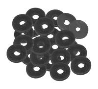 PATIKIL 24pz Rondelle Piatte in Gomma M5, Rondella Piatta 5mm ID x 18mm OD x 2mm Spessore Anello Tenuta Separatore Guarnizione per Tubo Rubinetto Tubo Acqua Bullone Fissaggio, Nero