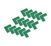 PATIKIL 25 Pezzi 5s Angolo di Marcatura Posizione 50 x 50 x 20mm Marcatore per Pavimento a Forma di L per Tavolo Ufficio Scrivania Pavimento Magazzino, Verde