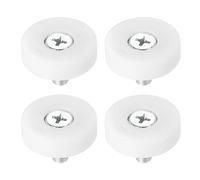 PATIKIL 25mm Rulli per Cassetti, 4pz Puleggia Cassetto in Plastica Cuscinetto Ruote Ricambio Piccola Puleggia