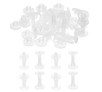 PATIKIL 25mm Viti Chicago, 20 Set Viti Chicago in Plastica, per Rilegatura, Rivetti, per Cinture in Pelle, Album Fotografici, Trasparente