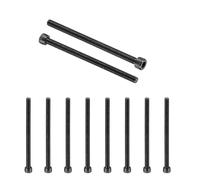 PATIKIL 25Pz M6 x 100 mm Viti a Testa Cilindrica con Esagono Incassato, 12.9 Acciaio Al Carbonio, Viti Brugola Kit Bulloni a Testa Esagonale Trattamento Nero Ossido, Filettatura Completa