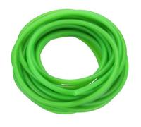 PATIKIL 26 Ft(8M) Tubo in Gomma di Lattice Naturale, 1/8"(3mm) ID x 1/4"(7mm) OD Elastico per Frombola Tubazioni in Gomma per Esercizi, Stretching, Tubi per Casa, Verde Fluorescente