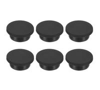 PATIKIL 28,5mm Diametro Tappi di Gomma per Fori, 6pz Tappi per Fori Rotondi in Gomma Siliconica per 27-28mm Fori, Nero