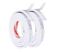 PATIKIL 2m/6.6ft Sigillatura Schiuma Nastro, 2Pz 2cm Largo 8mm Spessore Singolo Adesivo Paraspifferi Striscia Guarnizione Porta Gommapiuma per Finestra Isolamento, Bianco