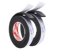 PATIKIL 2m/6.6ft Sigillatura Schiuma Nastro, 2Pz 3cm Largo 5mm Spessore Singolo Adesivo Paraspifferi Striscia Guarnizione Porta Gommapiuma per Finestra Isolamento, Nero