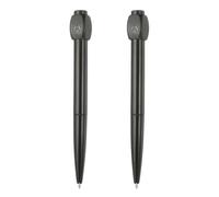 PATIKIL 2PCS Penne A Sfera Divertenti 0.5mm Nero Carine Per Regalo Nero | Risposte Domande Scegli ABCD Rotazione Decompressione, Penna Scrittura Interessante Penne Gel, Amici