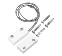 PATIKIL 2pz Contatto Sicurezza Rotolamento Porta 0-100v/0,5amp Grigio | Interruttore Magnetica Reed, Sensore Allarme, con 2 Fili, per NC Applicazioni