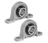 PATIKIL 2Pz Cuscinetto Blocco Cuscino 5/8"/17mm Foro Flangia Cuscinetto | Inserto Cuscinetti Sfera Foro Alloggiamento, Lega Zinco Acciaio, Auto Alrigonte, Verticale, Boccola, Montato