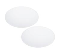 PATIKIL 2Pz Diffusore per Paralume 8" Diametro Fogli Bianco Satinato | Diffusori Rotondi, Spessi 2mm, per Paralumi a Tamburo Luci Pendenti Scudo Luce Fai da Te