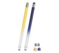 PATIKIL 2Pz Penne Stilo per Schermi Touch, 2" 1 Penna stilo Universale ad Alta Sensibilità per Telefoni Tablet Laptop Dispositivi con Schermo Touch, Blu Giallo