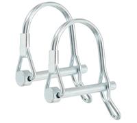 PATIKIL 2pz Perno di Bloccaggio per Albero 5x40mm Perno Accoppiamento Rimorchio Perni di Sicurezza Pto Archetto Contenimento Rotondo per Camion Rimorchi Falciatrici Trattori Barche