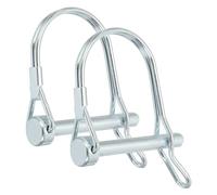 PATIKIL 2pz Perno di Bloccaggio per Albero 6x45mm Perno Accoppiamento Rimorchio Perni di Sicurezza Pto Archetto Contenimento Rotondo per Camion Rimorchi Falciatrici Trattori Barche