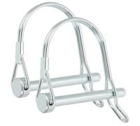 PATIKIL 2pz Perno di Bloccaggio per Albero 6x55mm Perno Accoppiamento Rimorchio Perni di Sicurezza Pto Archetto Contenimento Rotondo per Camion Rimorchi Falciatrici Trattori Barche