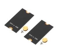 PATIKIL 2Pz Scheda Adattatore Estesa M2 NVME SSD Trasferimento Nero | Compatibile formato 2242 e 2280, regolabile in lunghezza, con cacciaviti inclusi. Ideale per ufficio e Internet cafè.