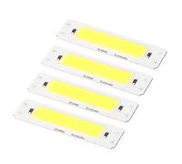 PATIKIL 2W DC 5V LED Chip Lampadina,Alluminio COB Lampade Lampadina Bianco Luce 6500K 200LM 400mA 60x15mm per Casa Lettura, Paesaggio Luce - 4pz