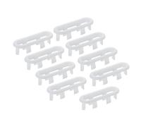 PATIKIL 2x0,7 Pollici Ring di Troppopieno, Lavello Tondo Coperchio Lavabo Bordo Ovale Inserto Plastica Tappi Rotondi Foro per Cucina Bagno, Bianco 9 Pezzi