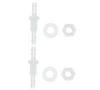 PATIKIL 3/16" ID Raccordo a Compressione per Tubo, 2pz Connettore Tubo Acquario con Adattatori in Plastica e Dadi M8 con Guarnizioni in Silicone per Acquario Acqua Carburante Aria