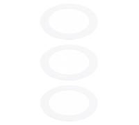 PATIKIL 3,19" ID 4,53" OD Zoccolo cerchio per Incassi Luce, 3pz Lucido Bianco Zoccolo Rifinitura cerchio Illuminazione Apparecchi per Soffitto Parete Incassi Lattina Faretto Incasso