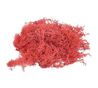 PATIKIL 3.5 OZ Finto Muschio Conservato Renna Muschio Artificiale Muschio Lichene Centrotavola Decoro Finto Muschio per Vaso Piante Natale Artigianato Rosso