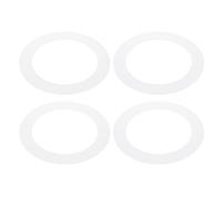 PATIKIL 3.8" ID 5.2" OD Anello di Finitura in Plastica, 4 Pezzi Anelli di Finitura per Luci a Soffitto Copertura Circolare Opaca per Illuminazione, Bianco Opaco Traslucido