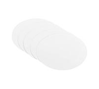 PATIKIL 3.9" Rotondo Cartone Carta, 25pz Bianco Disco Cerchi Fette per Festa Decorazioni Fai da Te Artigianato Arti Disegno Pittura Scrittura, Bianco
