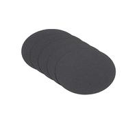 PATIKIL 3.9" Rotondo Cartone Carta, 25pz Bianco Disco Cerchi Fette per Festa Decorazioni Fai da Te Artigianato Arti Disegno Pittura Scrittura, Nero