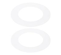 PATIKIL 3" ID 4.7" OD Anello di Finitura in Plastica, 2 Pz Anelli di Finitura per Luci a Soffitto Copertura Circolare Opaca per Illuminazione, Bianco Opaco Traslucido