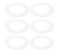 PATIKIL 3" ID 4.7" OD Anello di Finitura in Plastica, 6 Pz Anelli di Finitura per Luci a Soffitto Copertura Circolare Opaca per Illuminazione, Bianco Opaco Traslucido