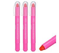 PATIKIL 3 Pezzi Evidenziatori Rosa Fluorescenti Evidenziatori A Gel Penne | Evidenziatore Pastelli A Cera Neon Brillanti, Design A Stilo A Rotazione, Senza Sbavature, Carino