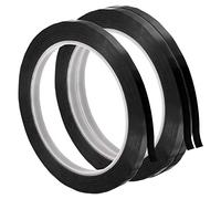 PATIKIL 3 Pezzi Nastro Adesivo per Lavagna Bianca, Sottile Nastri Evidenziatore Adesiva per Marcatura Grafica Grafici Fai Da Te, Nero (66M x 6mm)