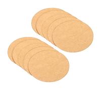 PATIKIL 3" Rotondo Cartone Carta, 50pz Bianco Disco Cerchi Fette per Festa Decorazioni Fai da Te Artigianato Arti Disegno Pittura Scrittura, Marrone