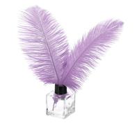 PATIKIL 30 Pz Piume Struzzo Naturali Ingrosso 8-10 Pollici/ 20-25 cm Grandi Piume Struzzo per Artigianato Decorazione Casa Matrimonio Festa Decorazione Vaso (Viola Chiaro)