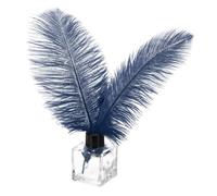PATIKIL 30 Pz Piume Struzzo Naturali Ingrosso 8-10 Pollici/ 20-25 cm Grandi Piume Struzzo per Artigianato Decorazione Casa Matrimonio Festa Decorativa (Blu Navy)