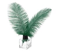 PATIKIL 30 Pz Piume Struzzo Naturali Ingrosso 8-10 Pollici/ 20-25 cm Grandi Piume Struzzo per Artigianato Decorazione Casa Matrimonio Festa Decorazione Vaso (Verde Scuro)
