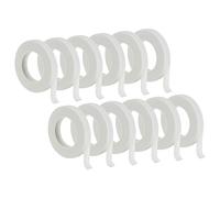 PATIKIL 30 Yard Floreale Nastro, 12 Rotolo Fioristi Nastro Crespo Carta Fiori Bouquet Nastri Resistente all'acqua per Bouquet Stelo Incartare, Bianco (27 Metri)