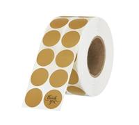 PATIKIL 3000 Pcs Termiche Rotondo 0.8 Inch Per Stampante Termica Marrone | Ufficio Decorazione Casa Diario Lista Di Cose Da Fare, Adesivi Circolari Colorati Autoadesivi Tag Circolari