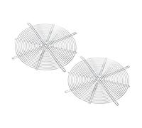 PATIKIL 300mm Ventola Dito Griglia, 2pz Metallo Griglia Protezione Protezione con Vite per Ventola Copertura Protettiva Fai-da-Te, Argento