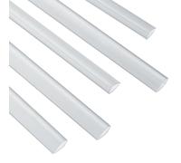PATIKIL 30pz Barre Rilegatura, 8mm Dorsi Plastici Rilegatura Capacità 50 Fogli Formato A4 Raccoglitore per Relazioni a Forma Goccia per Copertina Relazione Curriculum, Trasparente