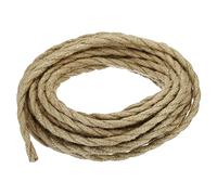 PATIKIL 32.8Ft Intrecciato Elettrico Corda Leggero Cavo, Certificato UL 18AWG Vintage Industriale Corda Rivestito Lampada Intrecciato Filo per Pendente Luce Lampadina DIY Progetto, Marrone